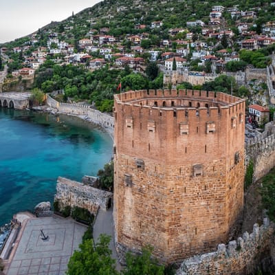 Alanya City Tour from Side Cable Car Castle Cleopatra Beach