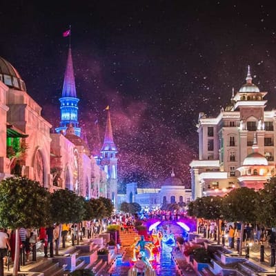 The Land of Legends Night Show from Side Ultimate Family Experience