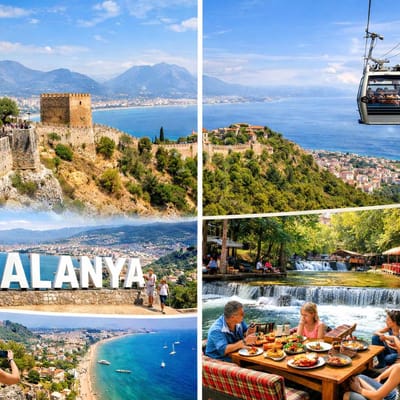 Alanya City Tour Cable Car Ride Castle Panoramic Sea Views