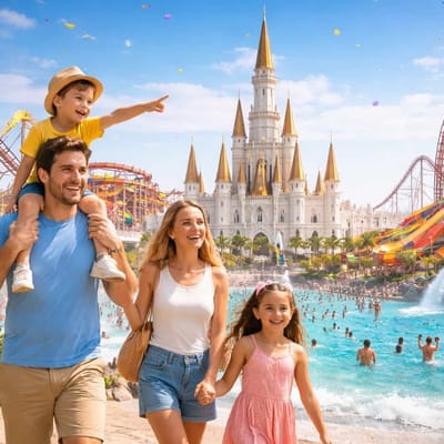 The Land of Legends Theme Park with Transfer Ticket