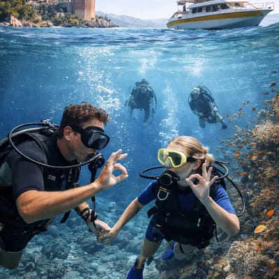 Alanya Scuba Diving Boat Trip Discover the Underwater World
