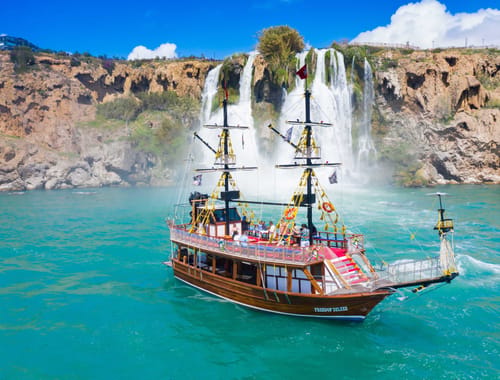 Antalya Relax Boat Tour Düden Waterfall Experience