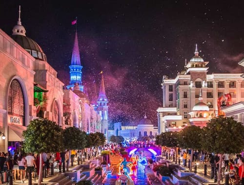 The Land of Legends Night Show from Side Ultimate Family Experience