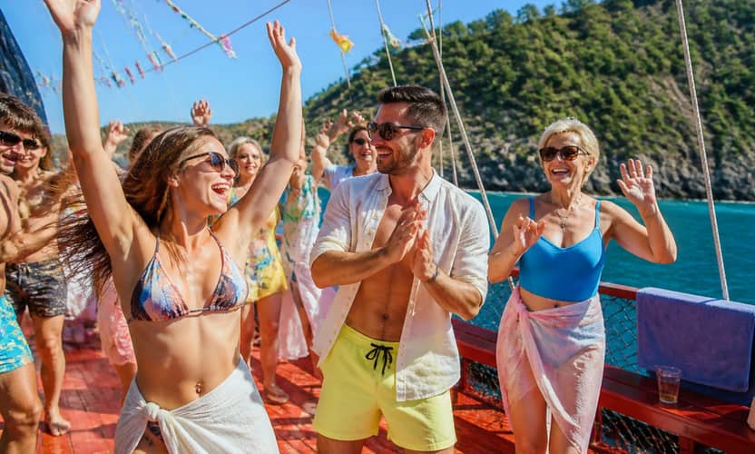 Alanya lyxig piratbåtstur med lunch och drycker 7
