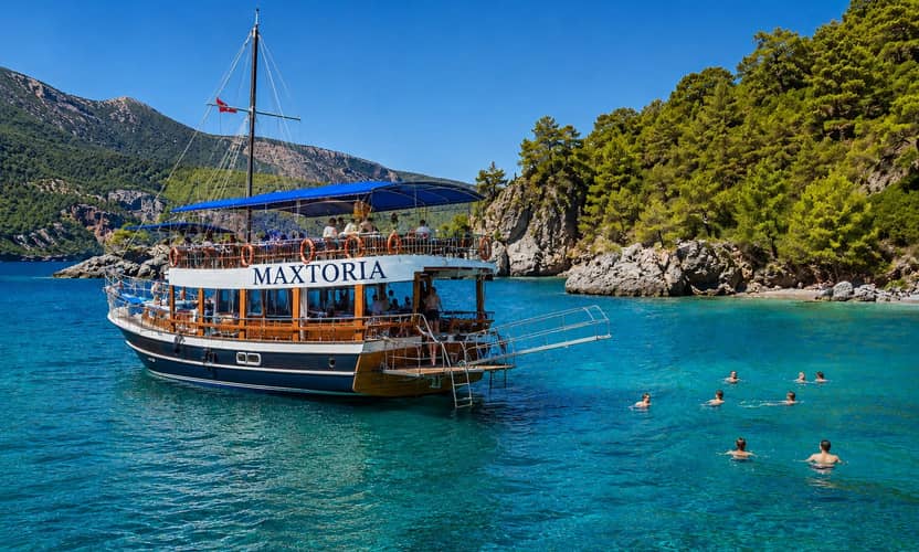 Relax Boat Tour from Kemer with Swim Stops and Lunch 1