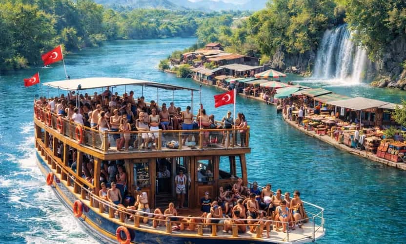 Manavgat Bazaar Trip from Alanya with River Cruise and Waterfall 1