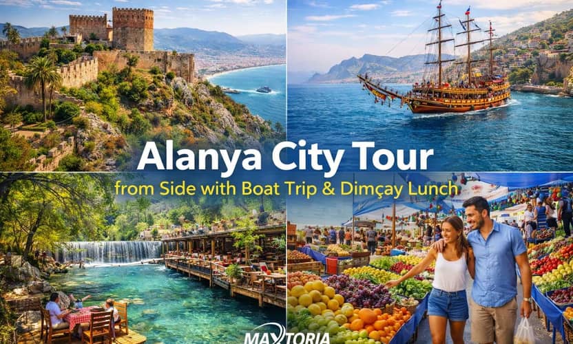 Alanya City Tour from Side: Cable Car, Boat Trip and Lunch 1