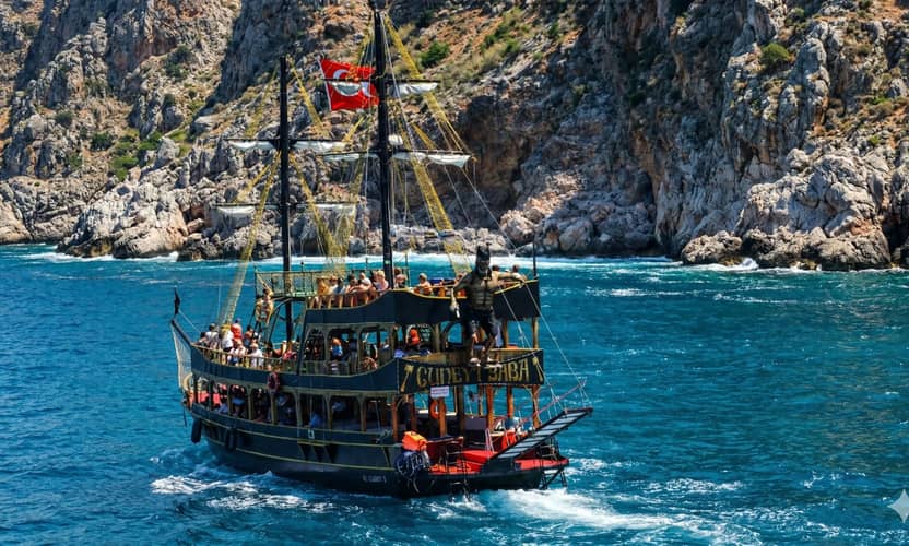 Alanya Boat Trip with Lunch and Swim Stops Best Price 1